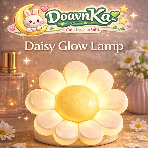 DoavnKa™ Daisy Glow Lamp – Flower Shape LED Desk Light, Cute Aesthetic Room Decor Night Lamp